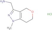 {1-Methyl-1H,4H,6H,7H-pyrano[4,3-c]pyrazol-3-yl}methanamine hydrochloride