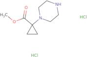 Methyl 1-(piperazin-1-yl)cyclopropane-1-carboxylate dihydrochloride