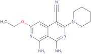 1,8-Diamino-6-ethoxy-3-piperidin-1-yl-2,7-naphthyridine-4-carbonitrile