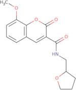 8-Methoxy-2-oxo-N-(tetrahydrofuran-2-ylmethyl)-2H-chromene-3-carboxamide