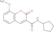 N-Cyclopentyl-8-methoxy-2-oxo-2H-chromene-3-carboxamide