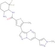 N-((1R,6R)-6-Amino-2,2-difluorocyclohexyl)-5-methyl-4-(6-(1-methyl-1H-pyrazol-4-yl)pyrazolo[1,5-...