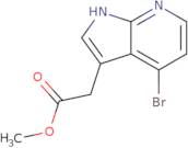(4-Bromo-1H-pyrrolo[2,3-b]pyridin-3-yl)-acetic acid methyl ester