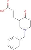 3-(1-Benzyl-4-oxopiperidin-3-yl)propanoic acid