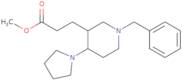 Methyl 3-(1-benzyl-4-(pyrrolidin-1-yl)piperidin-3-yl)propanoate