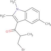 3-Bromo-2-methyl-1-(1,2,5-trimethyl-1H-indol-3-yl)propan-1-one