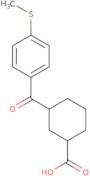 Cis-3-(4-thiomethylbenzoyl)cyclohexane-1-carboxylic acid