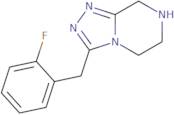 3-[(2-Fluorophenyl)methyl]-5H,6H,7H,8H-[1,2,4]triazolo[4,3-a]pyrazine