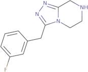 3-[(3-Fluorophenyl)methyl]-5H,6H,7H,8H-[1,2,4]triazolo[4,3-a]pyrazine