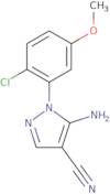 5-Amino-1-(2-chloro-5-methoxy-phenyl)-1H-pyrazole-4-carbonitrile