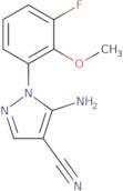 5-Amino-1-(3-fluoro-2-methoxy-phenyl)-1H-pyrazole-4-carbonitrile