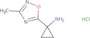 1-(3-Methyl-1,2,4-oxadiazol-5-yl)cyclopropan-1-amine hydrochloride