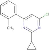 4-Chloro-2-cyclopropyl-6-(o-tolyl)pyrimidine