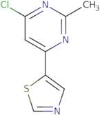 5-(6-Chloro-2-methylpyrimidin-4-yl)thiazole