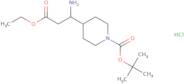 tert-Butyl 4-(1-amino-3-ethoxy-3-oxopropyl)-piperidine-1-carboxylate hydrochloride