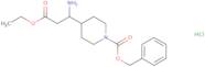 3-Amino-3-(4'-cbz)piperidine-propionic acid ethylester hydrochloride