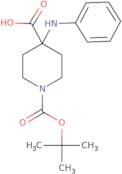 1-(tert-butoxycarbonyl)-4-(phenylamino)piperidine-4-carboxylic acid