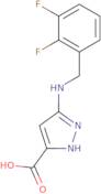 3-{[(2,3-Difluorophenyl)methyl]amino}-1H-pyrazole-5-carboxylic acid