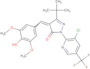 3-(tert-butyl)-1-(3-chloro-5-(trifluoromethyl)(2-pyridyl))-4-((4-hydroxy-3,5-dimethoxyphenyl)methy…