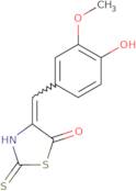 4-((4-hydroxy-3-methoxyphenyl)methylene)-2-thioxo-1,3-thiazolidin-5-one