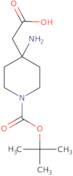 2-(4-Amino-1-(tert-butoxycarbonyl)piperidin-4-yl)acetic acid