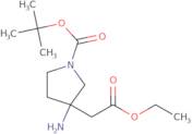 tert-Butyl 3-amino-3-(2-methoxy-2-oxoethyl)pyrrolidine-1-carboxylate