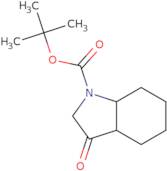 tert-Butyl 3-oxo-octahydro-1H-indole-1-carboxylate