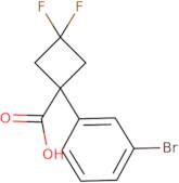 1-(3-Bromophenyl)-3,3-difluorocyclobutane-1-carboxylic acid