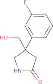 4-(3-Fluorophenyl)-4-(hydroxymethyl)pyrrolidin-2-one