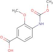 3-Methoxy-4-[(methoxycarbonyl)amino]benzoic acid