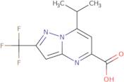 7-(Propan-2-yl)-2-(trifluoromethyl)pyrazolo[1,5-a]pyrimidine-5-carboxylic acid