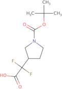 2-{1-[(tert-Butoxy)carbonyl]pyrrolidin-3-yl}-2,2-difluoroacetic acid