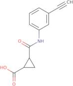 2-[(3-Ethynylphenyl)carbamoyl]cyclopropane-1-carboxylic acid