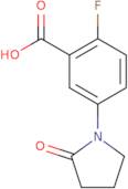 2-Fluoro-5-(2-oxopyrrolidin-1-yl)benzoic acid