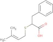 2-[(3-Methylbut-2-en-1-yl)sulfanyl]-3-phenylpropanoic acid