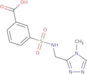 3-{[(4-Methyl-4H-1,2,4-triazol-3-yl)methyl]sulfamoyl}benzoic acid