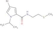 4-Bromo-N-[2-(methylsulfanyl)ethyl]-1-(propan-2-yl)-1H-pyrrole-2-carboxamide