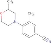 3-Methyl-4-(2-methylmorpholin-4-yl)benzonitrile