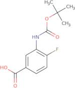 3-{[(tert-Butoxy)carbonyl]amino}-4-fluorobenzoic acid