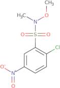 2-Chloro-N-methoxy-N-methyl-5-nitrobenzene-1-sulfonamide