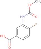 4-Fluoro-3-[(methoxycarbonyl)amino]benzoic acid