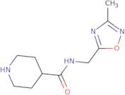 N-[(3-Methyl-1,2,4-oxadiazol-5-yl)methyl]piperidine-4-carboxamide