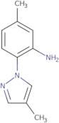 5-Methyl-2-(4-methyl-1H-pyrazol-1-yl)aniline