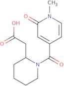 2-[1-(1-Methyl-2-oxo-1,2-dihydropyridine-4-carbonyl)piperidin-2-yl]acetic acid