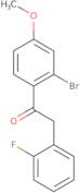 1-(2-Bromo-4-methoxyphenyl)-2-(2-fluorophenyl)ethan-1-one