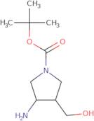 1-Pyrrolidinecarboxylic acid, 3-amino-4-(hydroxymethyl)-, 1,1-dimethylethyl ester