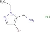 (4-Bromo-1-ethyl-1H-pyrazol-5-yl)methanamine hydrochloride