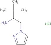 3,3-Dimethyl-1-(1H-pyrazol-1-yl)butan-2-amine hydrochloride