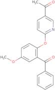 1-[6-(2-benzoyl-4-methoxyphenoxy)pyridin-3-yl]ethan-1-one