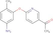 1-[6-(5-amino-2-methylphenoxy)pyridin-3-yl]ethan-1-one